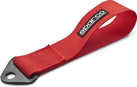 sparco 01612rs red tow strap